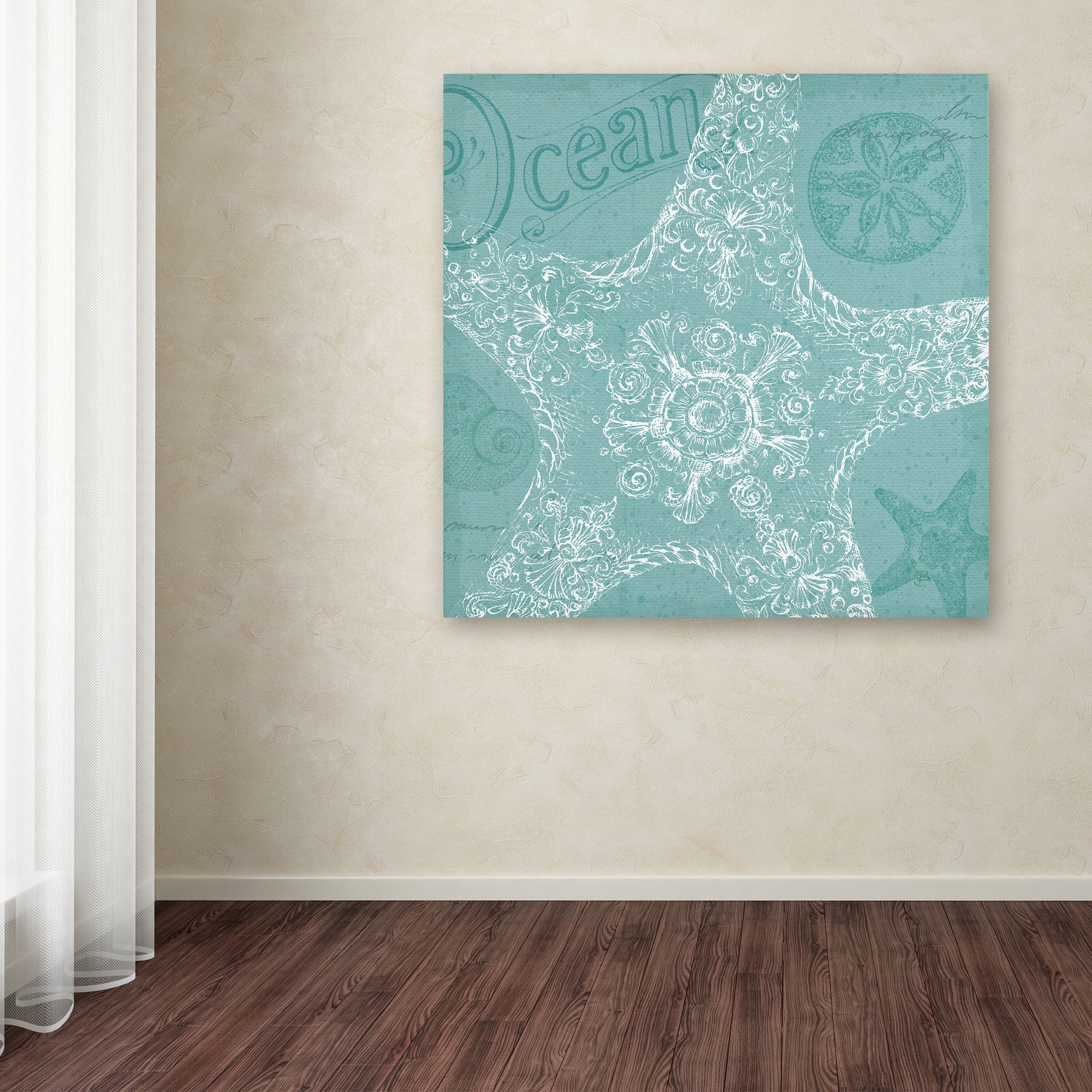 Trademark Fine Art "Aqua Treasure I" Canvas Art by Daphne Brissonnet