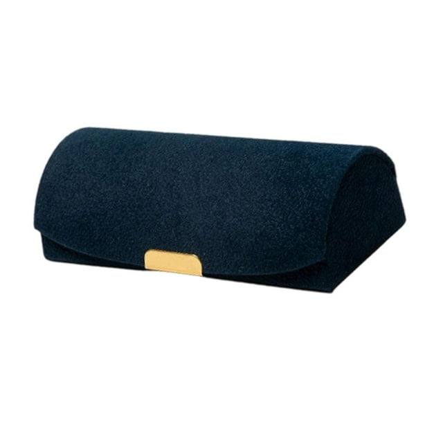 Joyero de viaje para mujer, estuche de almacenamiento portátil a prueba de polvo para pendientes. Azul