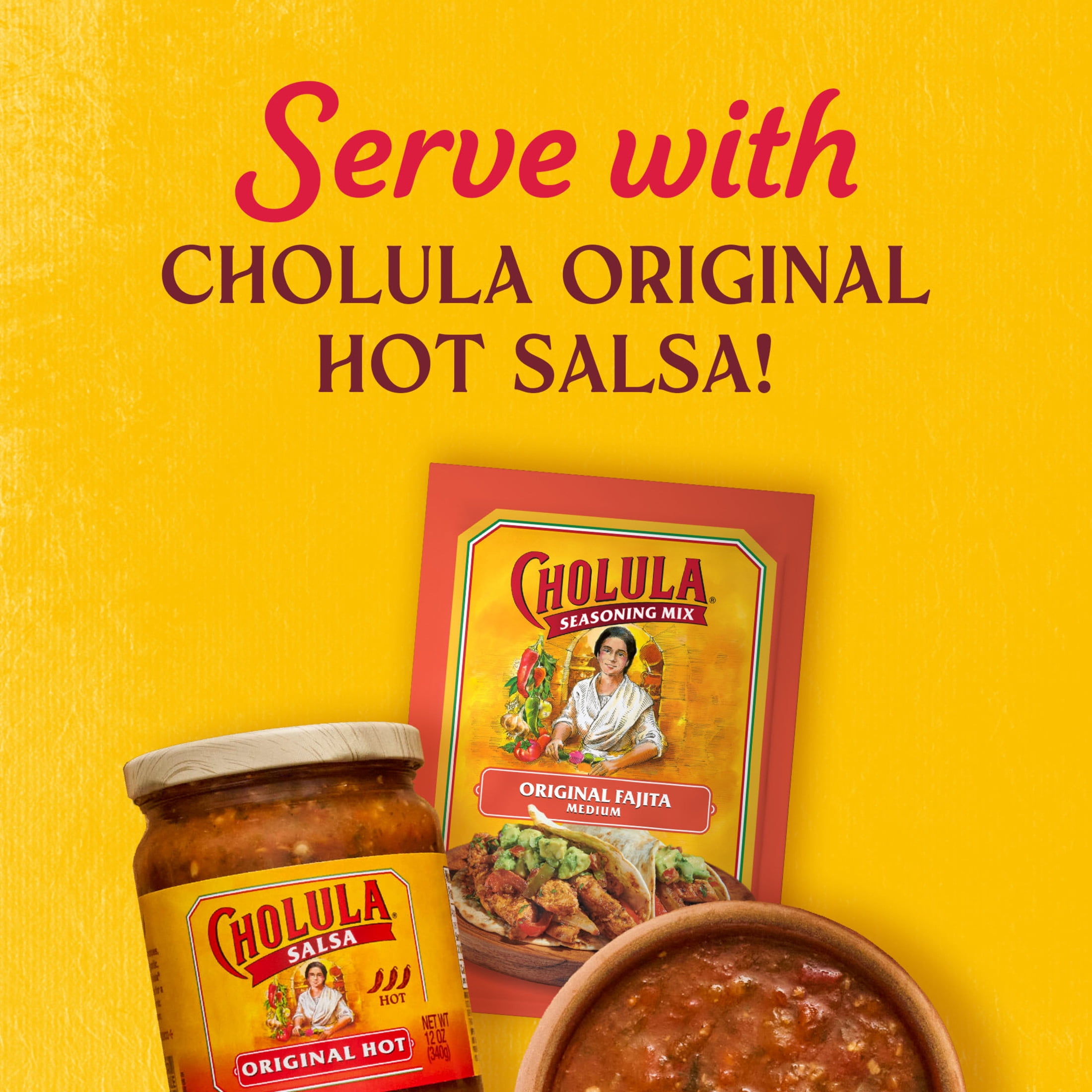 Cholula Original Fajita - Medium Seasoning Mix, 0.87 oz Bag