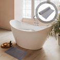 thumbnail image 1 of Raindrops Anti Slip Bamboo Floor Mat Light Grey Non Slip Bath Mat for Tub and Shower, 1 of 6