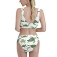 thumbnail image 3 of Picia Cute Turtle Women's High Waisted Bikini Scoop Neck Swimsuit Two Pieces Bathing Suit-, 3 of 8