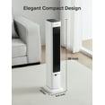 thumbnail image 4 of PELONIS Tower Fan Heater Combo with Remote, Oscillating Space Heater and Cooling Fan, 3 Speeds, 2 Heat Settings, ECO Mode, White, 4 of 11