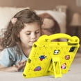 thumbnail image 4 of TECH CIRCLE Case for Onn 10.1" Tablet 2024 Gen 4, Cartoon Panda Shockproof Rugged Lightweight Convertible Stand Handles Kids Friendly Case for Onn 10.1 inch 4 Gen Tablet 2024 Model:100135925,Yellow, 4 of 7