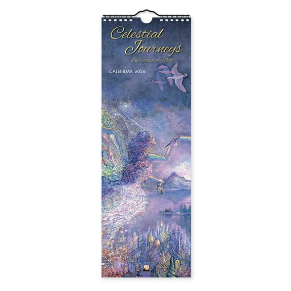 Celestial Journeys by Josephine Wall Slim Calendar 2026 (Art Calendar), (Paperback)