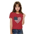thumbnail image 4 of FamilyThread Kids American USA Flag Patriotic T Shirts 4th of July Summer T-Shirt for Boys Girls Short Sleeve American Flag Holiday Patriotic Tops, 4 of 8