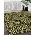 thumbnail image 3 of Ahgly Company Machine Washable Indoor Rectangle Transitional Metallic Gold Area Rugs, 7' x 9', 3 of 7