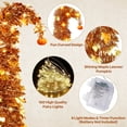 thumbnail image 5 of 6FT Slim Pop Up Halloween Thanksgiving Tree with Fairy Lights Harvest Tree with Maple Leaves Pumpkins Foldable Collapsible Pencil Fall Tree for Outdoor Porch Patio Deck Living Room Decor, 5 of 8