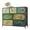 Floral Painted, variant on GALAXHERO 7 Drawer Dresser, TV Stands for 45" TV, Chest of Drawers with Fabric Bin for Bedroom, Living Room, Entryway, Pink