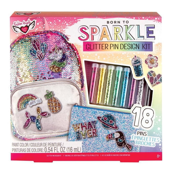 Kit de conception de broche à paillettes Fashion Angels