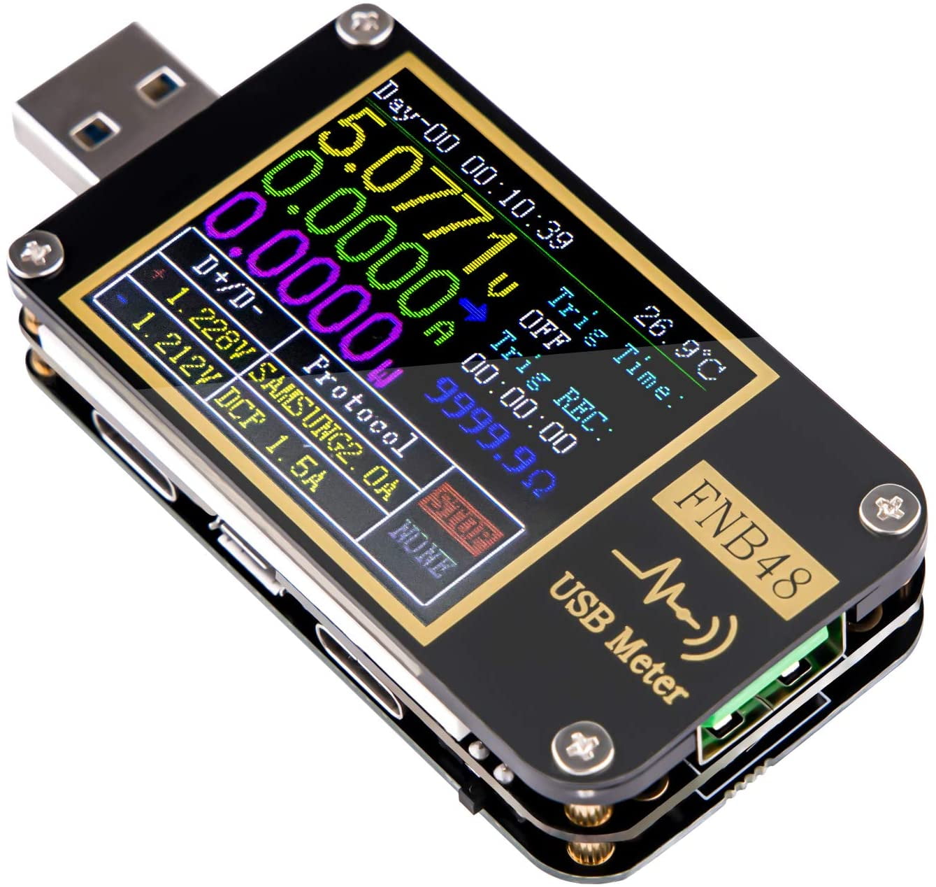 USB LCD Digital Current Voltage DetectorMobile Power USB Charger Tester Meter.hc 