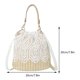 thumbnail image 3 of Bolsa De Hombro Tipo Cubo Bolsa de hombro de cubo tejido de encaje Bolsas de mensajero de paja casual Bolsa elegante de señora Hobo Sywqhk Para Estrenar, 3 of 3