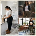 thumbnail image 3 of Dickies Womens Plus Size Cargo Pants - High Waisted Cotton Joggers with Pockets Casual & Work Pants, 3 of 7
