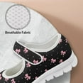 thumbnail image 5 of Psesaysky Women's Bow Printed Casual Shoes Lightweight Comfortable Black Walking Shoes Fashion Printed Shoes for Valentine's Day Gift for Wife Girlfriend, 5 of 7