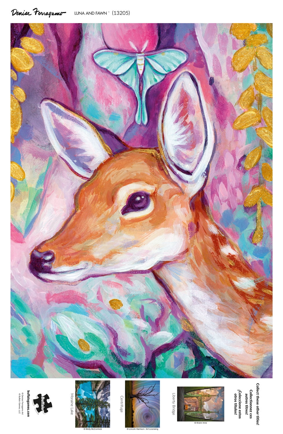 Buffalo Games 1000-Piece Denise Ferragamo Luna and Fawn Jigsaw Puzzle