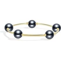 Pearls Blessing Bracelets For Women Handmade Elegant Crystal 12mm lucky Pearls Blessing Bracelet For Women