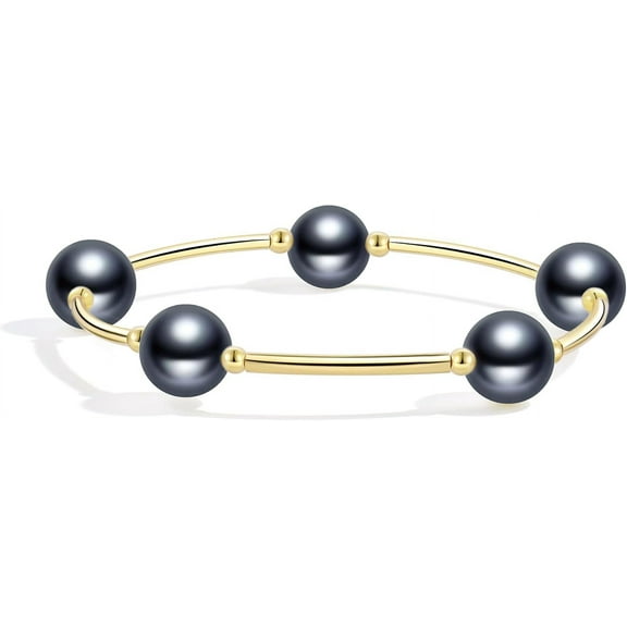 Pearls Blessing Bracelets For Women Handmade Elegant Crystal 12mm lucky Pearls Blessing Bracelet For Women