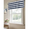 thumbnail image 6 of Valance Curtains for Kitchen Windows Simple Blue Grey White StripesRod Pocket Valance Classic StripedShort Window Curtain Topper for Bedroom Living Room Bathroom 42x12in,1&nbsp;Panel, 6 of 9