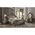 thumbnail image 2 of 74" X 93" X 72" Antique Platinum Wood Poly Resin Queen Bed, 2 of 3