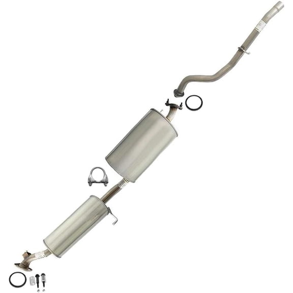 Northeastern Exhaust | Stainless Steel Tail Pipe & Muffler Exhaust System Kit Fits Honda Element 2003–2011 2.4L SUV | Free Gaskets, Clamp & Spring Bolt Kit Included | Direct-Fit Replacement