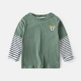 thumbnail image 2 of purcolt Toddler Boys Long Sleeve Shirts Soft Crewneck Graphic Tees Tops Kids Layered T-Shirts, Sizes 18 Months-11 Years, 2 of 9
