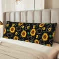 thumbnail image 2 of Fotbe Sunflowers3 Funda para Almohada Corporal con Diseño, Funda de Microfibra Ultrasuave de 20x54 Pulgadas, Ropa de Cama Elegante, 2 of 7