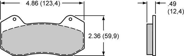 Wilwood Smart Pad Brake Pads – BP-10 Compound, 150-9136K – 4 Pad Set, Made In USA