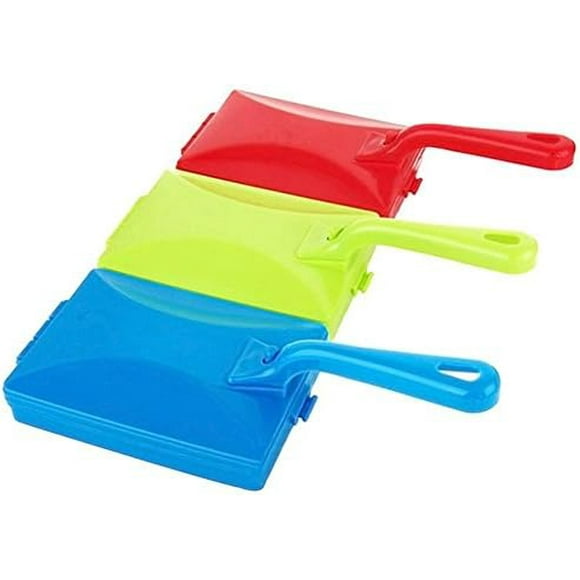 1 PCS Handheld Carpet Table Sweeper Crumb Dirt Fur Brush Cleaner Roller Collector Double Roller Cleaner Home Cleaning Accessories (Color Random)