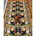 thumbnail image 2 of Retro Rooster Stair Treads for Wooden Steps Indoor Runner Rug Carpet, Farmhouse Animals Watercolor Floral 4 Pieces Peel and Stick Staircase Step Treads Covers Washable Throw Door Mats, 30"x8", 2 of 6