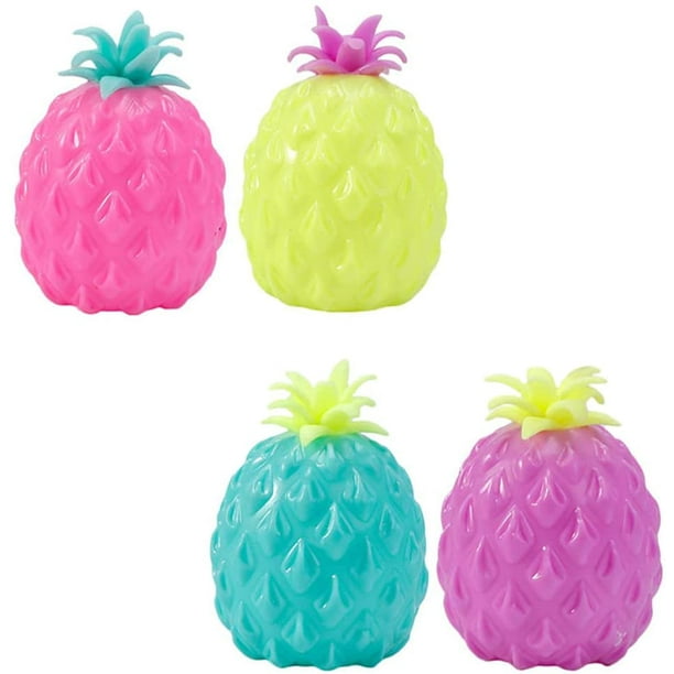 Balle anti-stress ananas - Squeeze ball avec Orbeez - 3 pièces