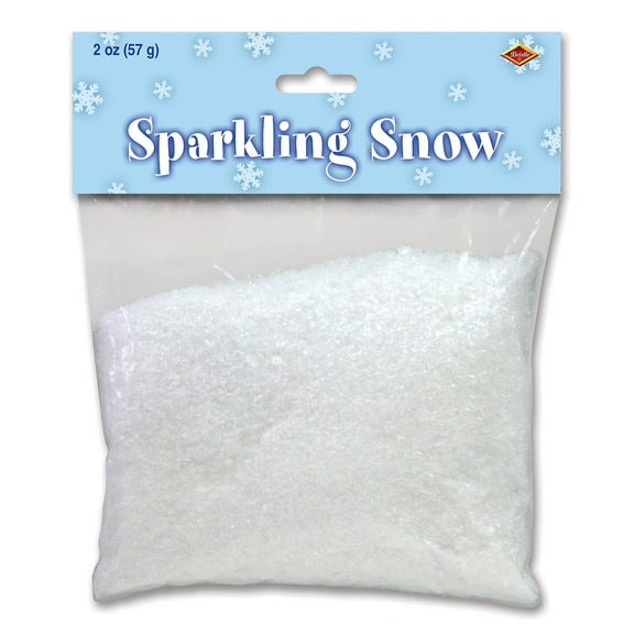 Party Central Club Pack of 12 White Sparkling Snow Christmas Party Confetti Bags 2oz.