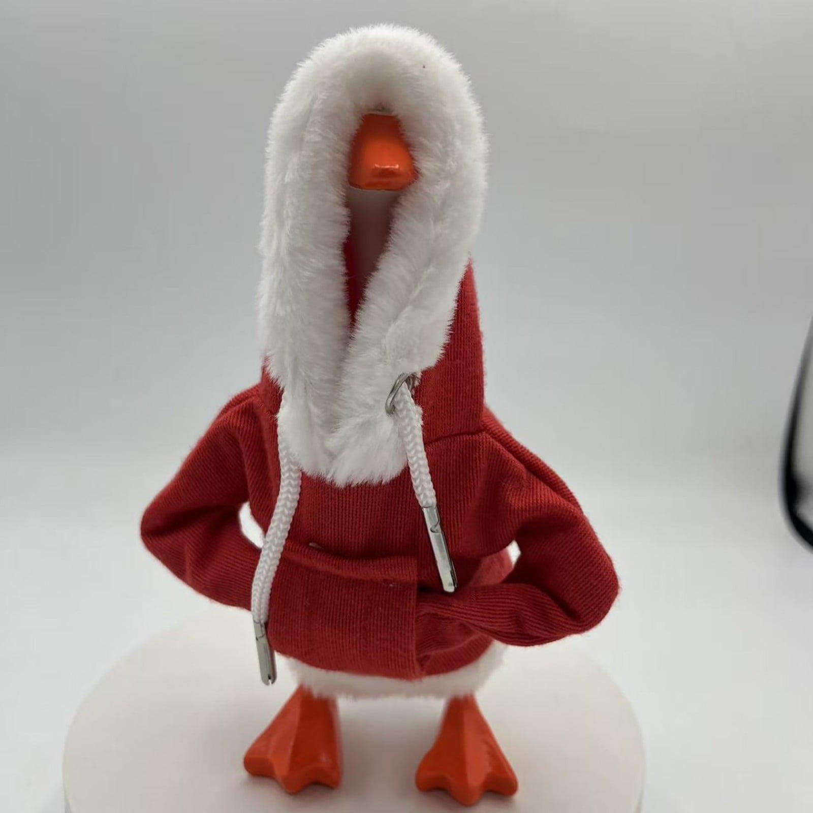 geerera 7 Inch Desk Goose Outfits, Desktop Goose Clothing, Mini Porch Goose Hoodies Accessory, for Office Decor, Seasonal Displays, Whimsical Arrangements