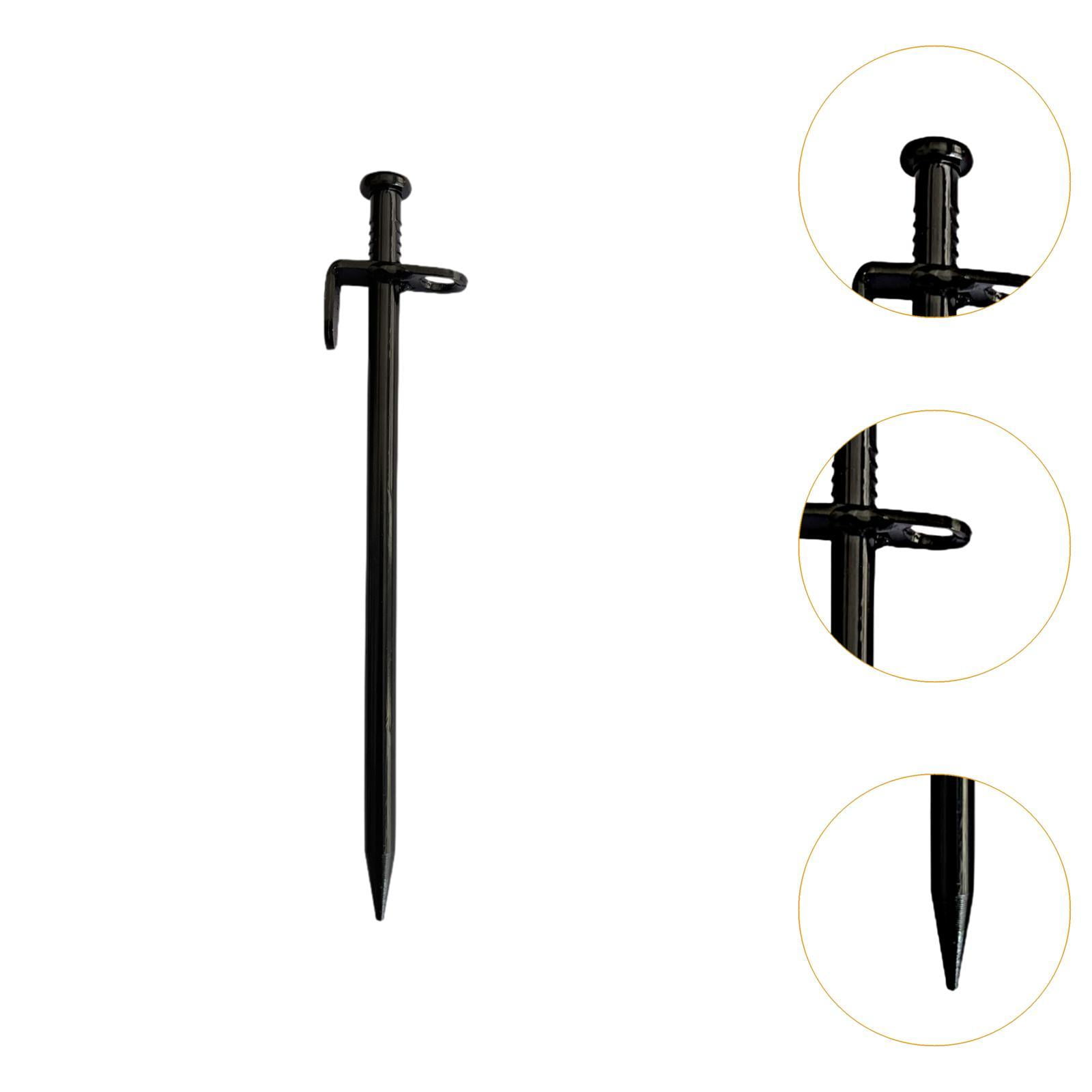 GARENDE 5Pcs Camping Stakes Forged Sturdy Unbreakable Gardening Canopies Tent Stakes 40cm