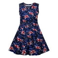 thumbnail image 4 of Ugoldhm Girls Casual Ruffle Dress Boho Dress Cute Print Sleeveless Fit & Flare Dress Summer Outfits Size 4-14, 4 of 7