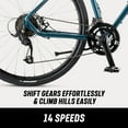thumbnail image 5 of Mongoose Grit Adventure Road Bike, 700c Wheel, 14 Speed, Blue, 5 of 8