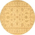 thumbnail image 1 of Ahgly Company Indoor Round Persian Brown Traditional Area Rugs, 3' Round, 1 of 4