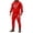 Red, variant on IWRICH USA Flag Sweatsuit for Men Plus Size Long Sleeve Hoodies Elastic Waist Drawstring Sweatpants 2 Piece Workout Tracksuits White XL