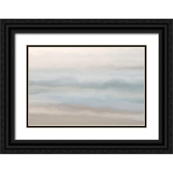 Murdock, Ramona 18x13 Black Ornate Wood Framed with Double Matting Museum Art Print Titled - Sand Sea and Sky