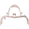 thumbnail image 1 of Spptty Metal Purse Frame Kiss Clasp Lock Retro Embossed Handle Hardware Accessories 20.5cm,Kiss Clasp Lock,DIY Purse Frame, 1 of 8
