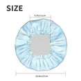 thumbnail image 6 of Disketp Light Blue Marble Shower Caps,Reusable Shower Cap For Women, Double Layer Waterproof Hair Cap, Large Size For All Hair Lengths,For Girls Spa Home Salon Use, 6 of 9