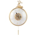 thumbnail image 2 of Reloj decorativo, reloj de péndulo de pared simple, reloj de pared, reloj oscilante, acabado de lujo, 2 of 8