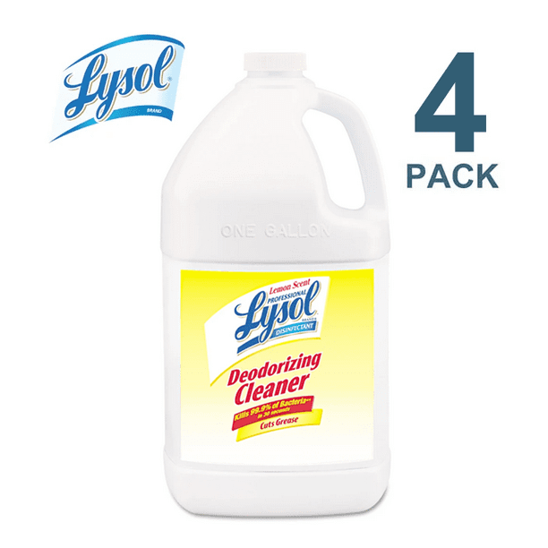 Lysol Disinfectant Deodorizing Cleaner Concentrate, 1 Gal Bottle, Lemon