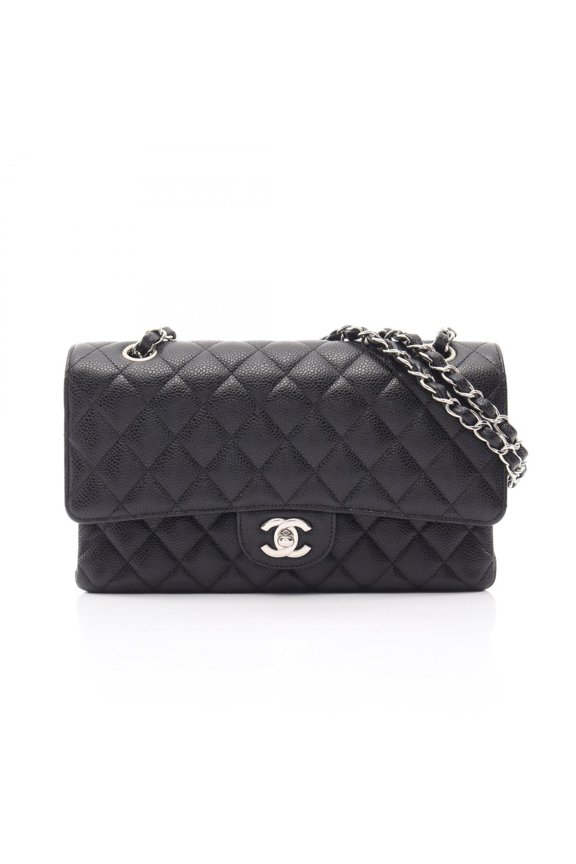 Pre-Owned Chanel Matelass Double Flap Shoulder Bag/Handbag, Caviar Leather (Grained...