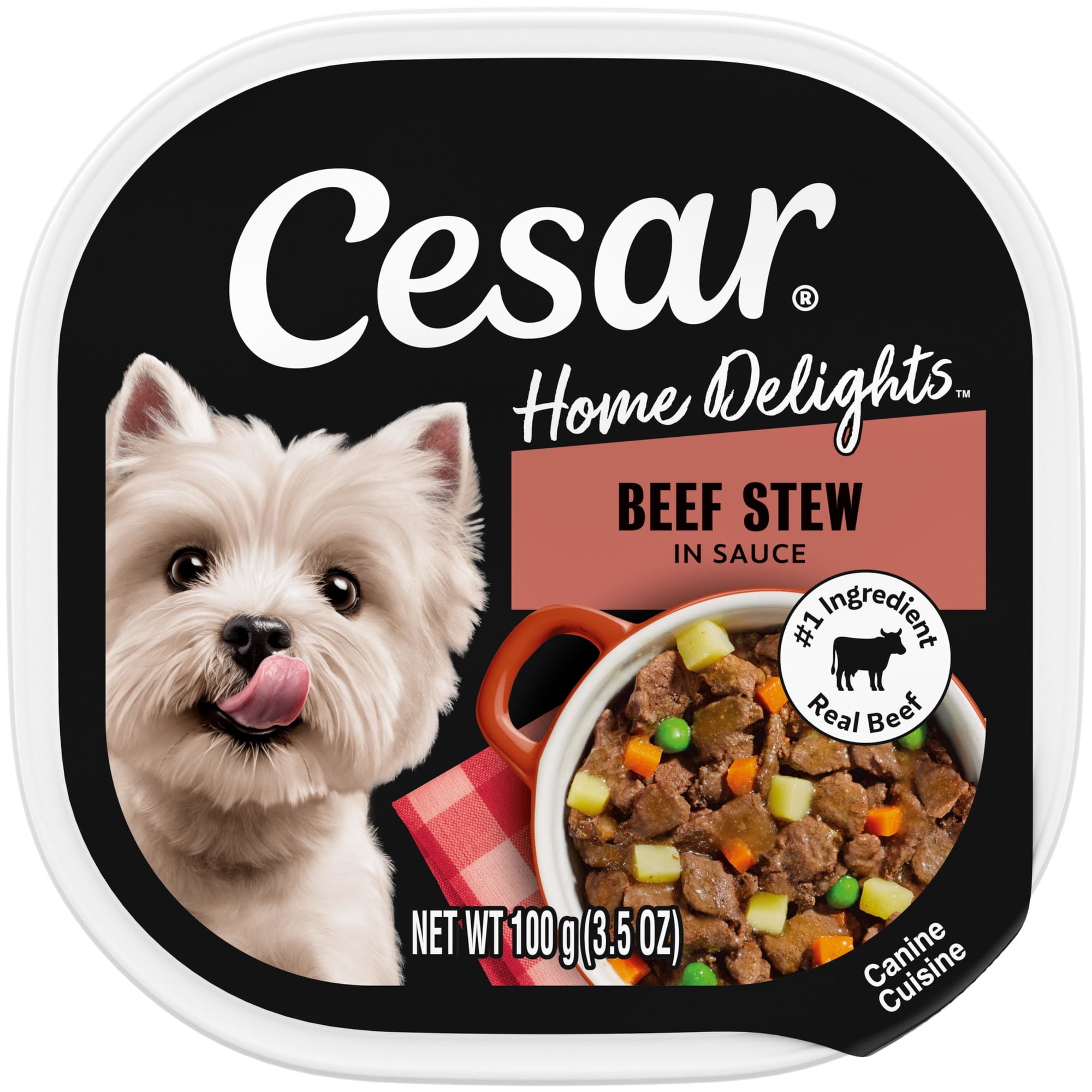 Cesar Home Delights Adult Wet Dog Food, Beef Stew Flavor