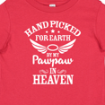 thumbnail image 4 of Inktastic Handpicked for Earth by My Pawpaw in Heaven with Angel Wings Boys or Girls Baby T-Shirt, 4 of 5