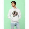 thumbnail image 2 of Cute Dog With A Bow Tie Hoodie Men -SPIdeals Designs, Male 4X-Large, 2 of 4
