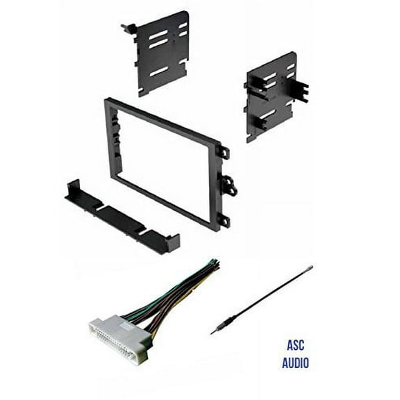 ASC Audio Car Stereo Radio Dash Kit, Wire Harness, and Antenna Adapter to Install a Double Din Radio for some 2000 - 2006 Buick LeSabre, 2001 - 2003 Oldsmobile Aurora, 2000 - 2005 Pontiac Bonneville