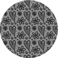 thumbnail image 1 of Ahgly Company Indoor Square Patterned Iridium Black Area Rugs, 3' Square, 1 of 1