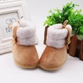 thumbnail image 4 of URMAGIC Baby Boys Girls Fleece Winter Warm Snow Boots Soft Sole Crib Shoes Booties for Newborn Infant Toddler 0-18 Months, 4 of 10