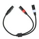 thumbnail image 4 of JORINDO Cable XLR hembra de 5 pines a XLR macho doble de 3 pines Cable adaptador de audio divisor en Y 0,5 m, 4 of 8