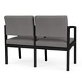 thumbnail image 5 of Fauteuil d'Attente de Réception Lenox en Acier à 2 Places / Acier Noir / Gris Pâle, 5 of 5